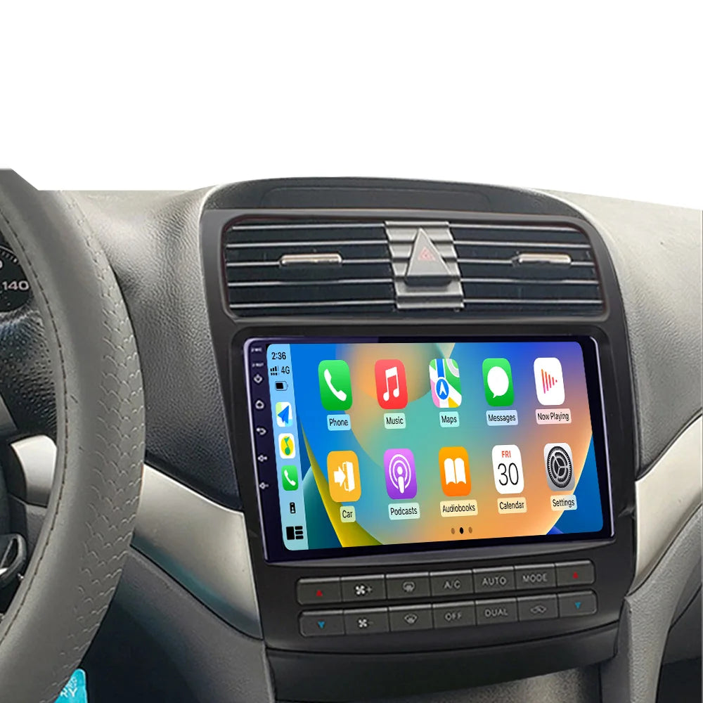 Android 15 Carplay For Acura TSX 2004-2008 Car GPS Navigation Auto Stereo Multimedia Playe