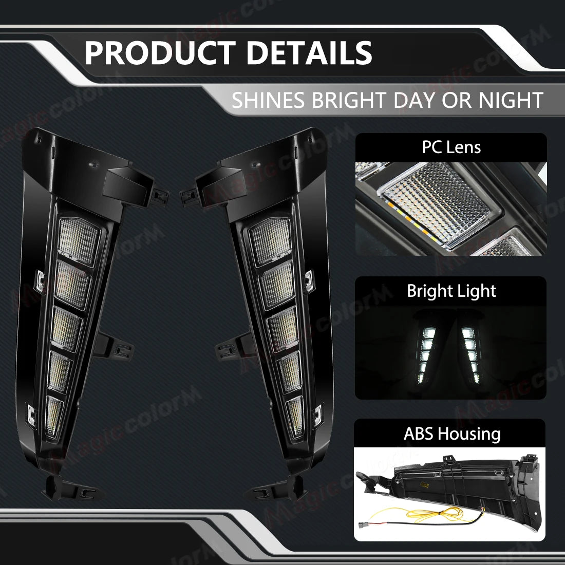 LED Front Fender Daytime Running For Toyota Tacoma TRD Sport SR 2024 2025 Dynamic Turn Sig | AUTOKITSHOP