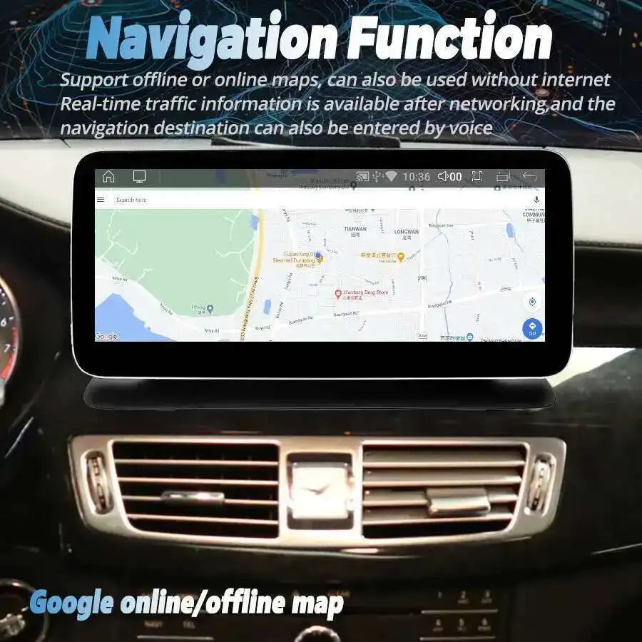 10.25INCH Android 14 DSP BT Car Radio For Mercedes BENZ E Class W212 E200 E230 E260 E300 S