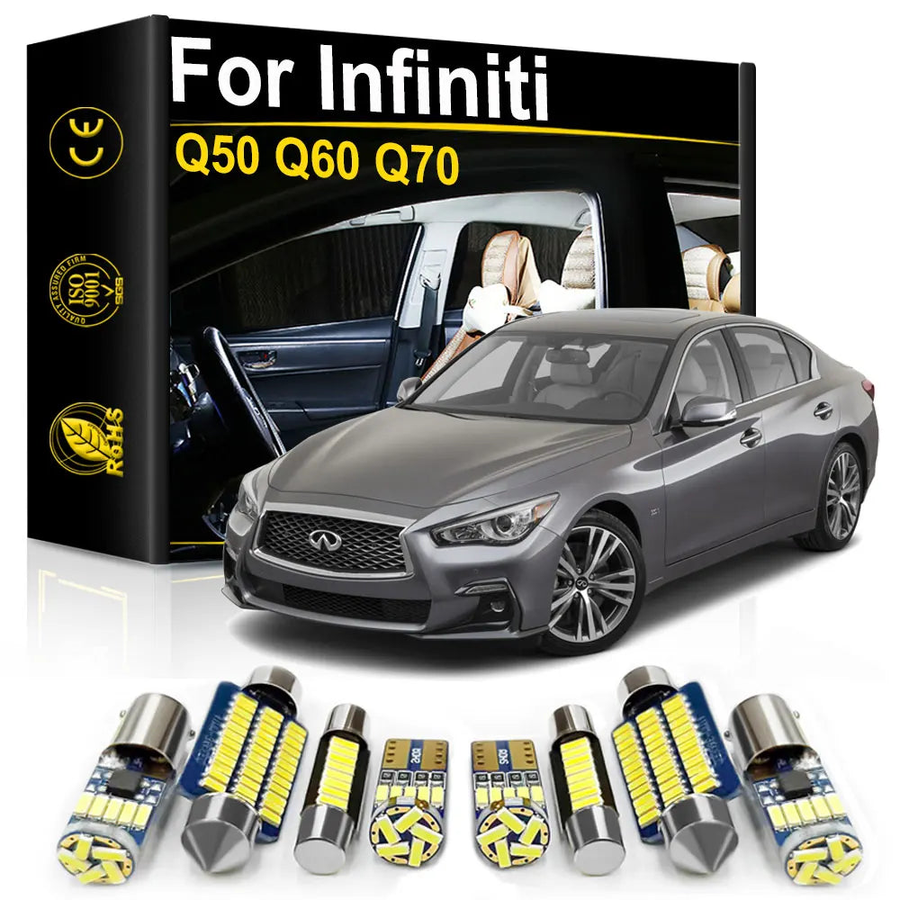 LED Interior Light Kit for Infiniti Q50 Q60 Q70 1990- 2003 - Canbus Dome Map Door Trunk Bulbs | AUTOKITSHOP