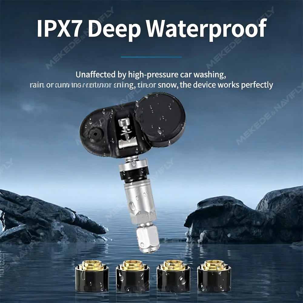 TPMS Tire Pressure Monitoring Display Alarm System Internal / External 4 Sensors for Andro | AUTOKITSHOP