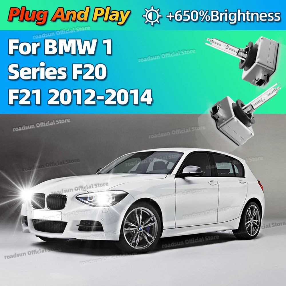 Car HeadLight Bulb 6000K White Light 35W D1S Xenon HID Standard Auto Lamps For BMW 1 Serie