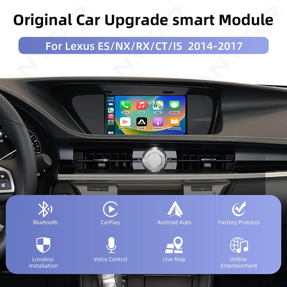 For Apple CarPlay For Lexus ES NX200 NX ES300 ES IS250 2014-2017 Wireless Android Auto Nav | AUTOKITSHOP