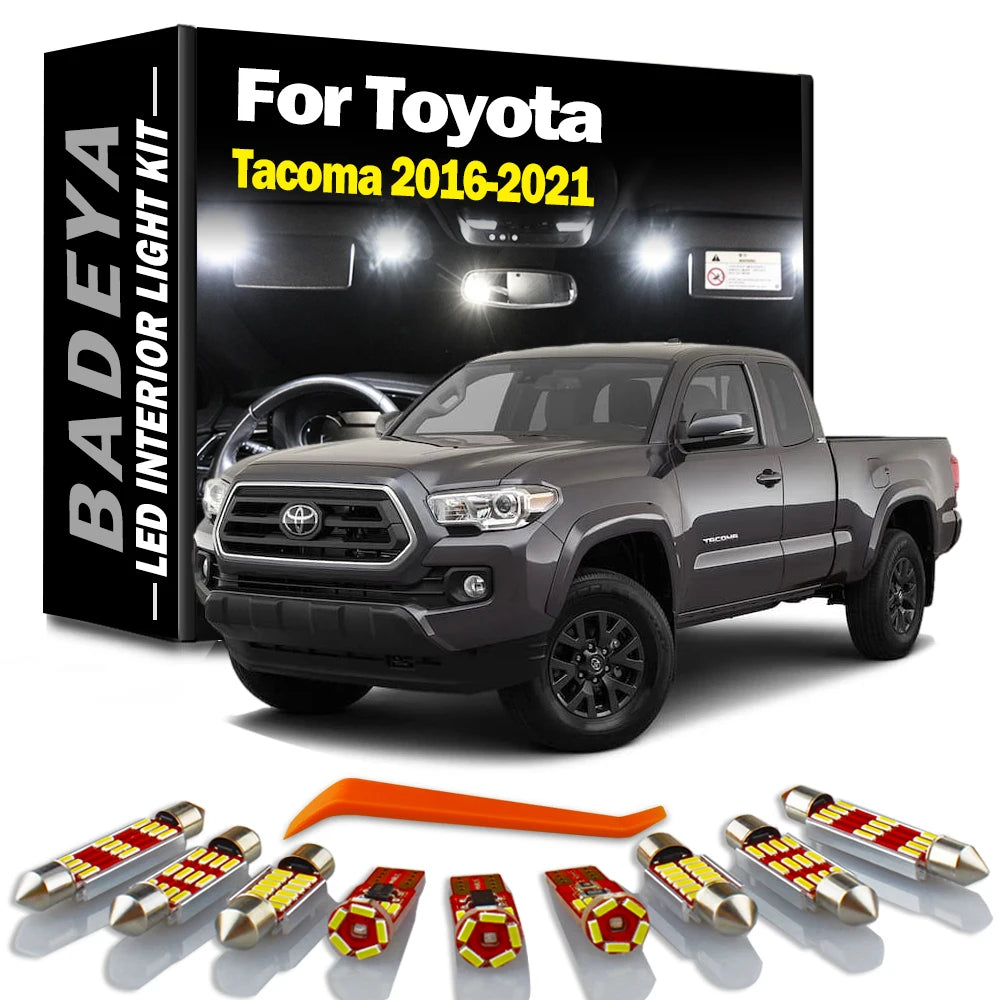 13-Piece LED Interior Light Kit for Toyota - Canbus Error-Free Interior Bulbs