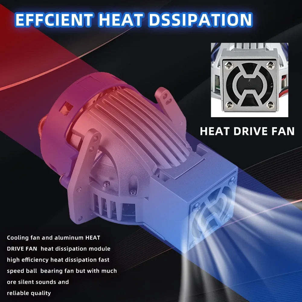 3.0 Inch Bi LED Projector Lenses For Headlight Hella 3R G5 6000K Auto Lamp 70W 30000LM Car