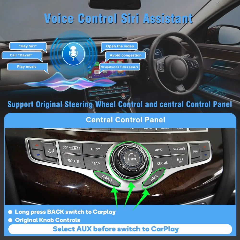 RGB - Ambient Light - for Infiniti QX60 2014-2020 - App Control - Car Interior Lighting