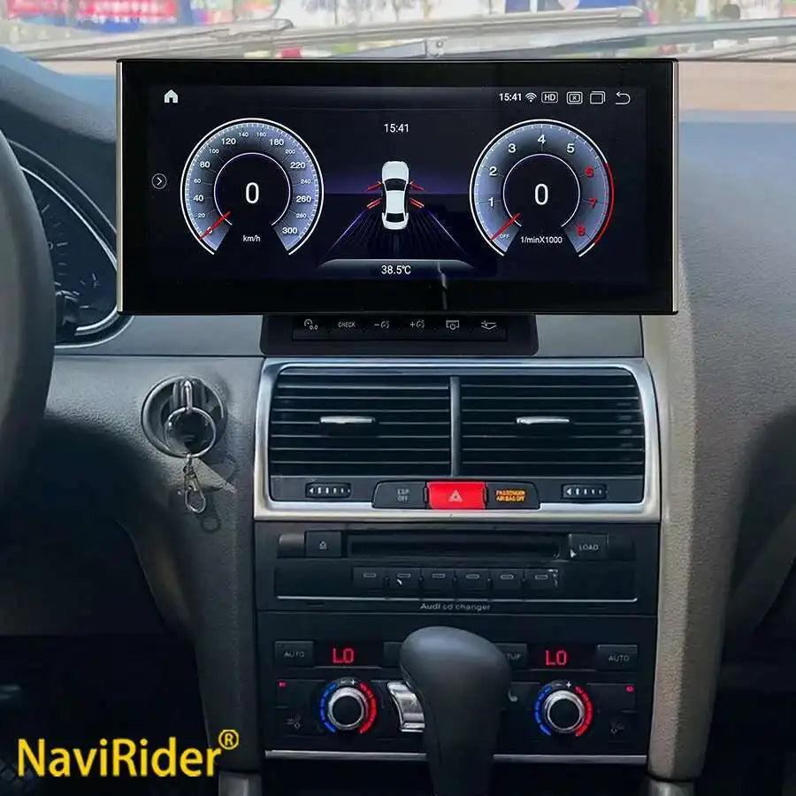 Android 13 Car GPS Navigation Screen For Audi Q7 2006-2009 Audio Multimedia DVD Player Ste