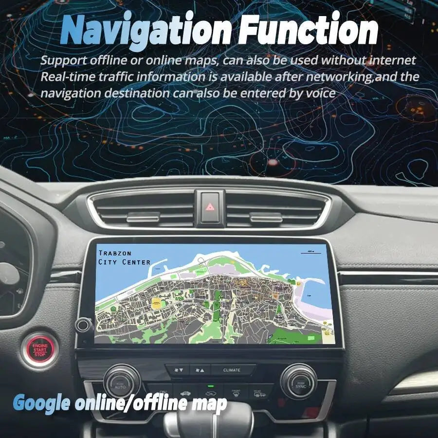 10.33" Android Auto For Honda CRV CR-V Breeze 2017-2022 Car Radio Wireless CarPlay Multime