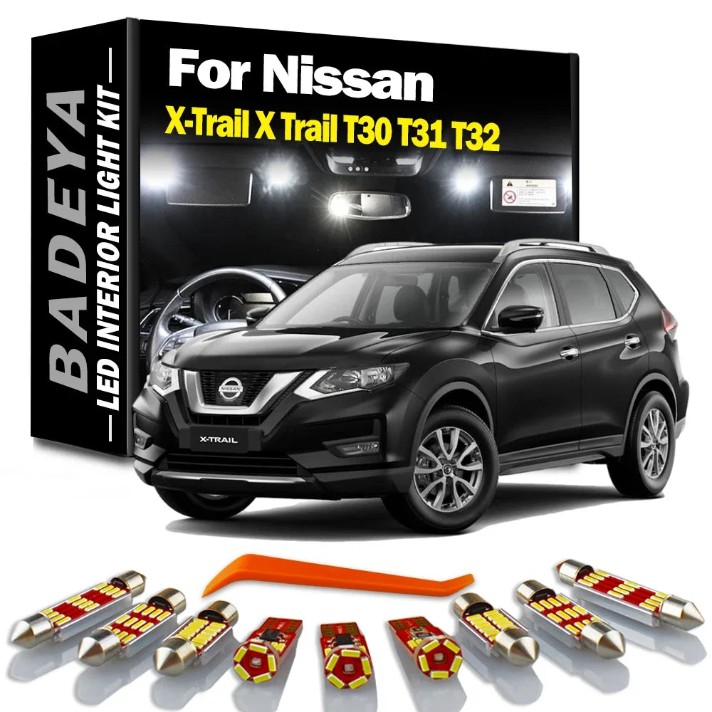 BADEYA Canbus LED Interior Light Kit For Nissan X-Trail X Trail T30 T31 T32 2001- 2017 201