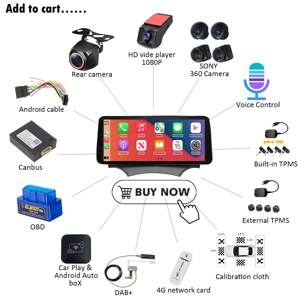 9.7 Inch Android 16For Ford Ka K2 2008 2009-2014 Car Radio 5g Wireless Carplay Stereo Mult | AUTOKITSHOP