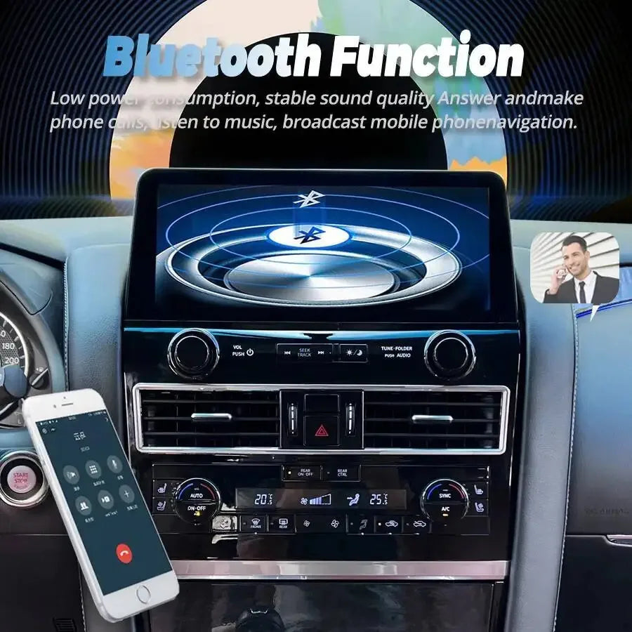 Wireless Carplay For Nissan Patrol Y62 XE SE 2012-2019 Auto Stereo 12.3inch Android13 Car  | AUTOKITSHOP
