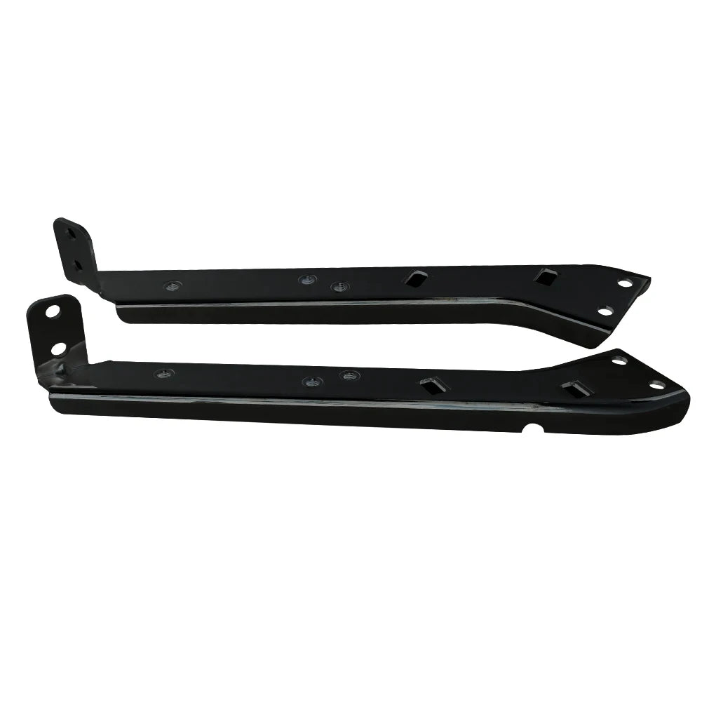 Motorcycle Black Saddlebag Rail Support Brackets For Harley Touring FLT FLHT Street Glide Road K - Automotive LED Light