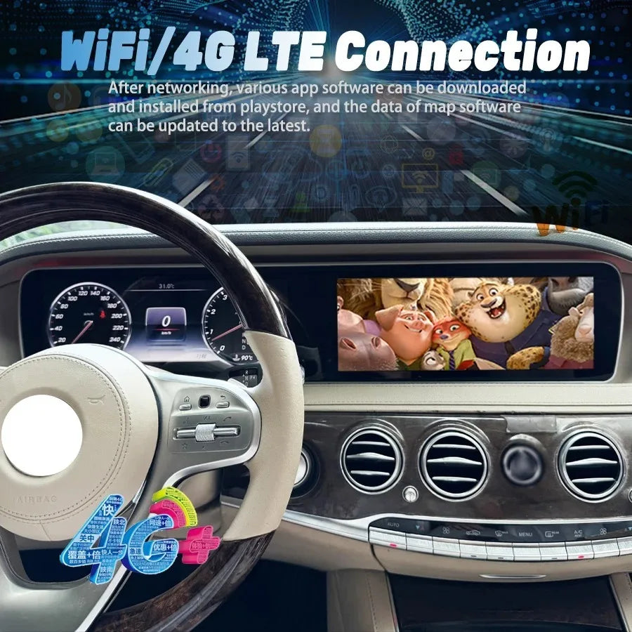 M 12.3 Inch Touch Screen For Benz S Class W222 2014-2018 Car Radio Stereo Multimedia Video | AUTOKITSHOP