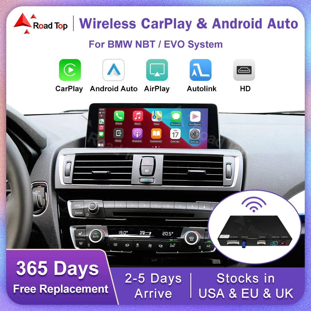 Wireless CarPlay for BMW 1 2 3 4 5 6 7 Series X1 X2 X3 X4 X5 X6 MINI F56 F15 F16 F25 F26 F | AUTOKITSHOP