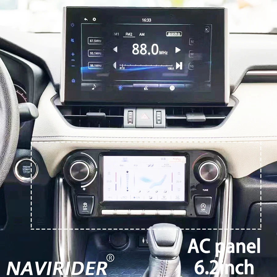 6.2'' AC Panel LCD Touch Screen For Toyota RAV4 RAV 4 XA50 2020-2024 Control NAVI Naviride