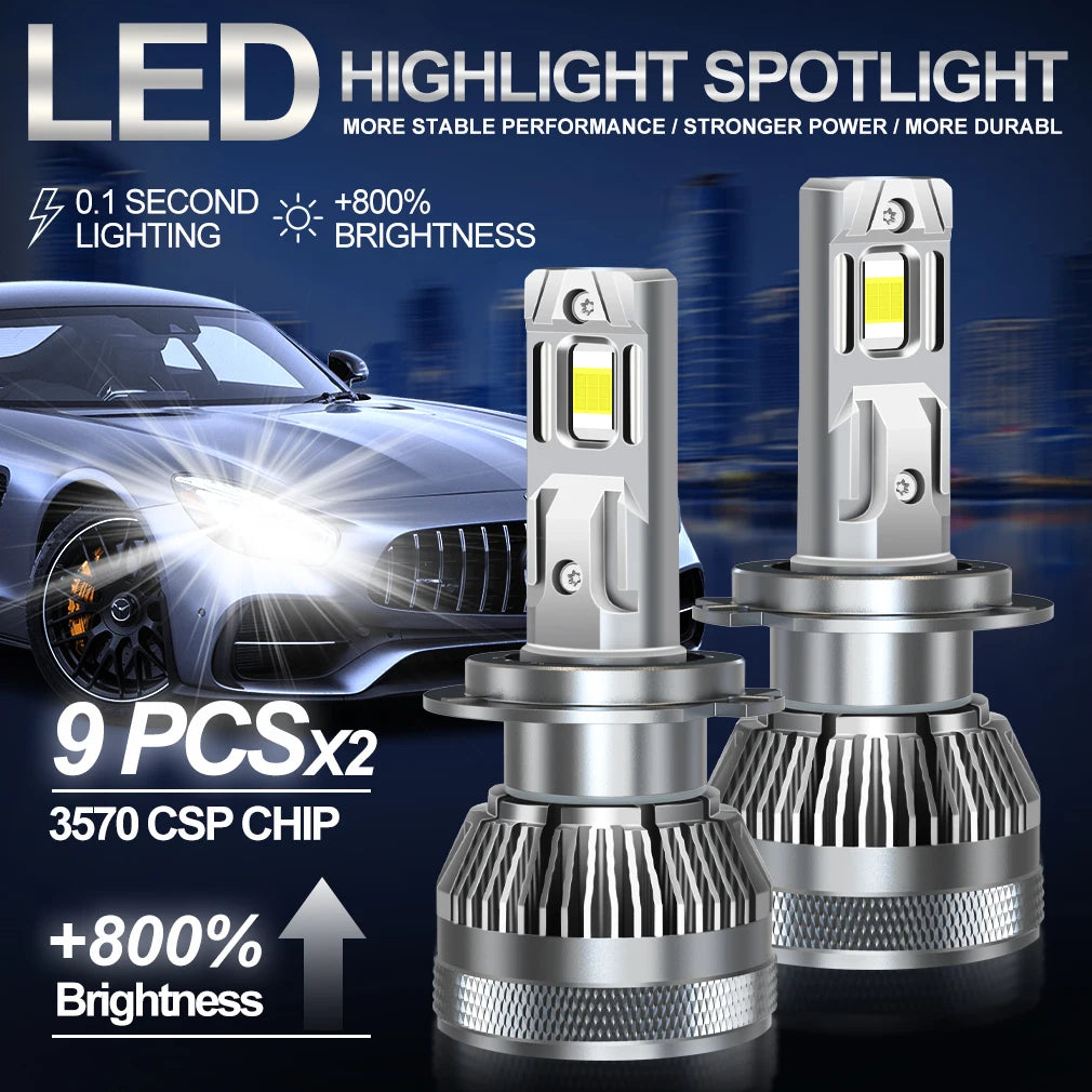 XSTORM H4 LED Headlight Canbus H7 LED Light Bulbs H1 H11 9005 9006 Car Turbo Lamp 100W 300