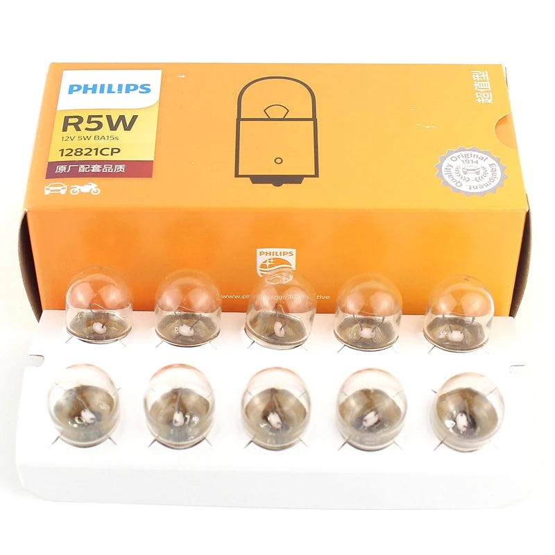 Philips R5W 12V 5W BA15s Standard Original Car Turn Signal Light Position Light Parking La