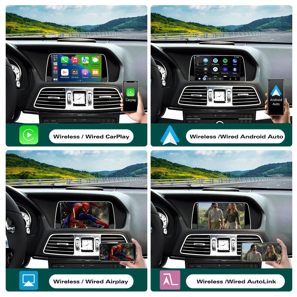 For Mercedes Benz E-Class W212 E300 E350 Coupe 2012-2016 Wireless CarPlay Android Auto wit | AUTOKITSHOP