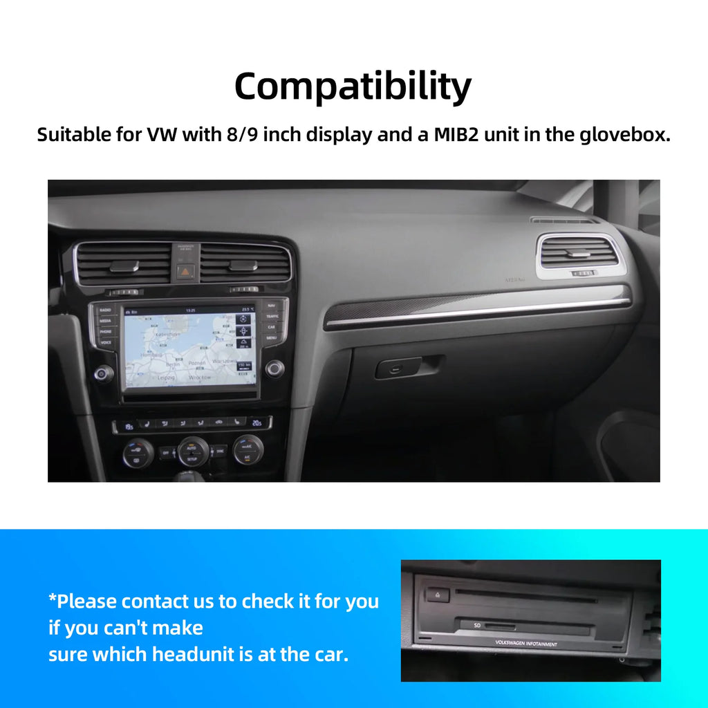 Wireless Carplay Android Auto for Volkswagen GTI Golf7 Tiguan Passat B8 Teramont Polo MIBI | AUTOKITSHOP
