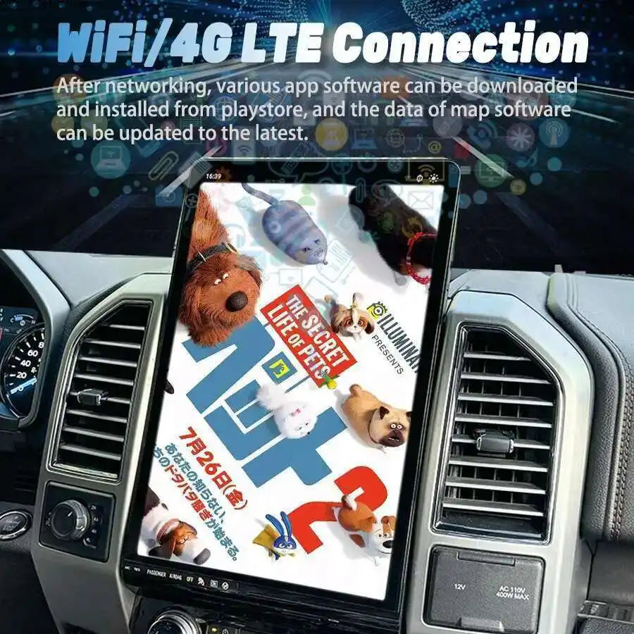 256GB 16.8 Inch For Ford F150 F250 2015-2021 Android Car GPS Navigation Multimedia Player  | AUTOKITSHOP
