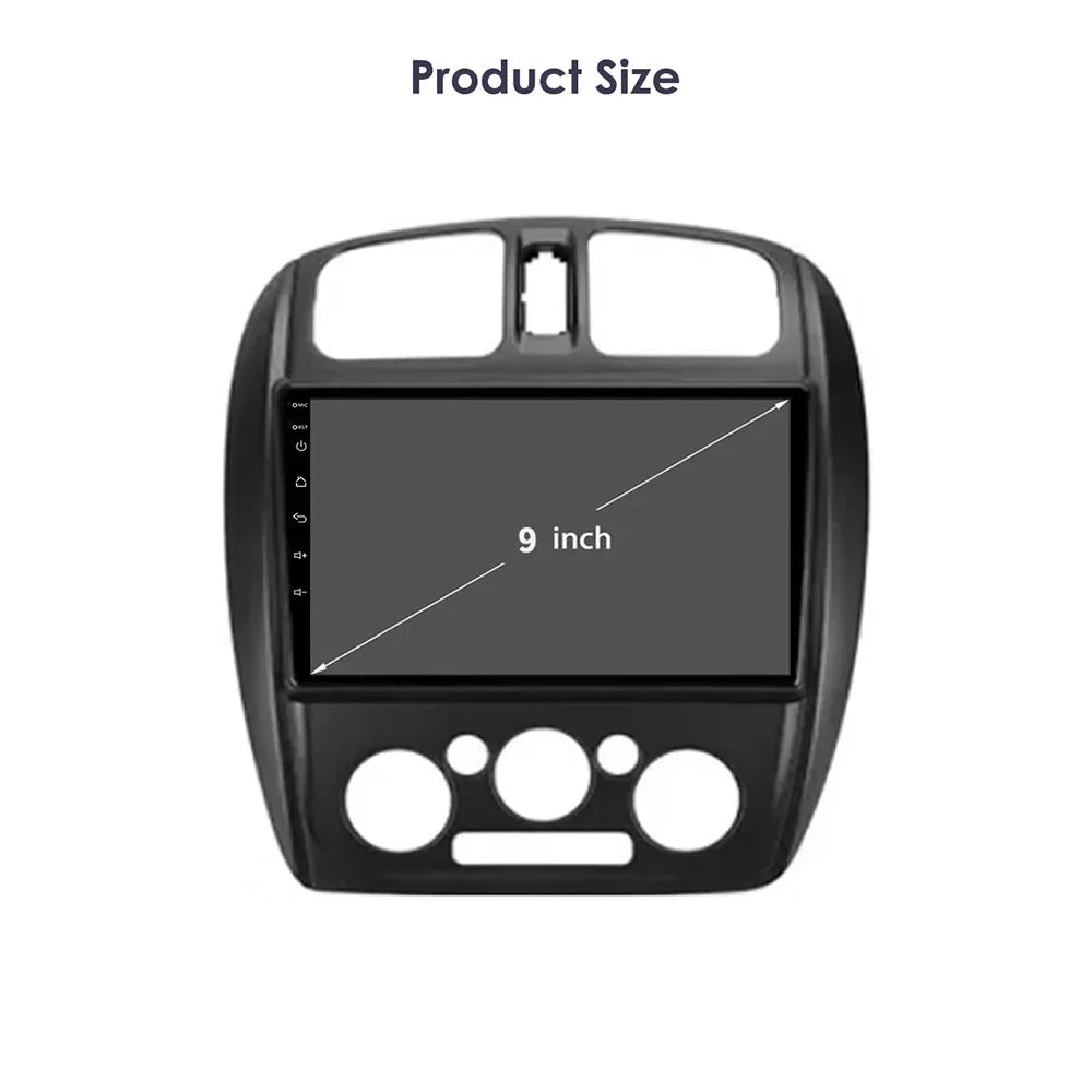 Wireless CarPlay Screen For Mazda 323 BJ 2000-2003 Android 14 Car Radio Multimedia System