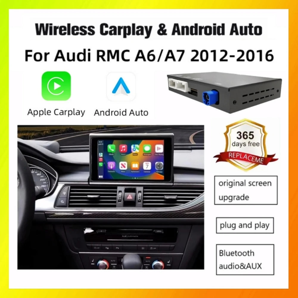ANYFAR Wireless Carplay Android Auto Interface Retrofit Kits For Audi A6 C7 A7 2012-2016 R | AUTOKITSHOP