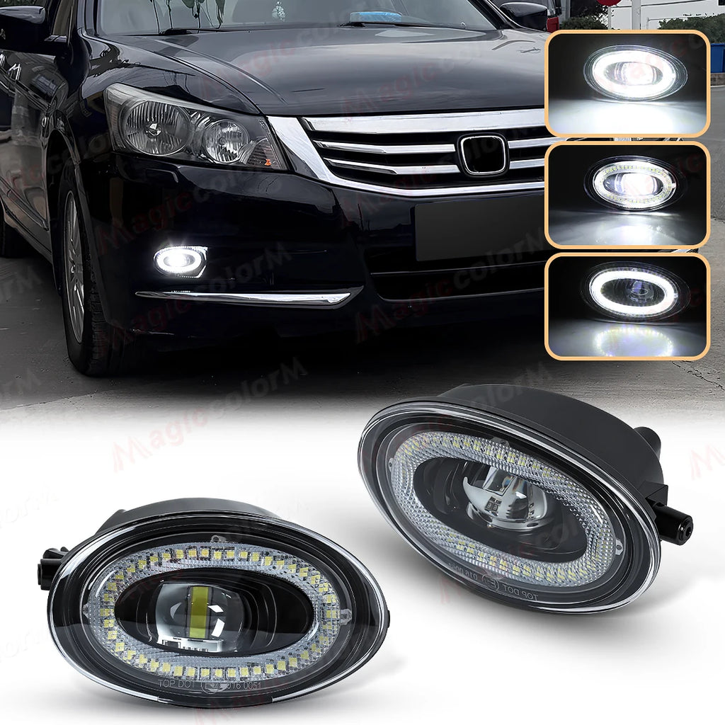 LED Fog Lamps For Honda Accord 2008-2013 For JAZZ FIT 2012-2014 For Civic 2009-2015 DRL Da | AUTOKITSHOP
