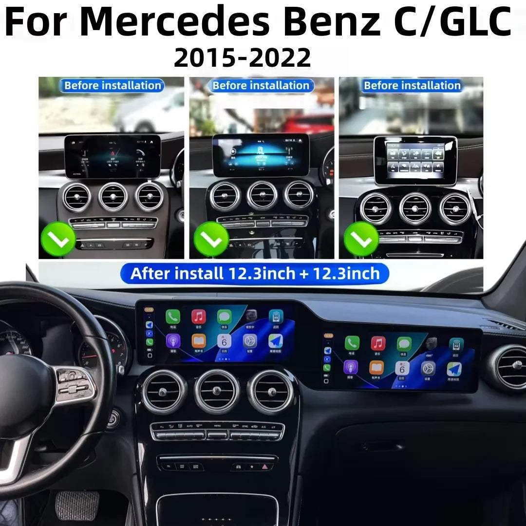LED Interior Light Kit for Mercedes W205 X253 GLC 2015-2022 - Canbus Error-Free Interior Bulbs