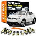 ZITWO 11Pcs LED Interior Light Kit Canbus For Nissan Juke 2011 2012 2013 2014 2015 2016 2017 201 - Canbus LED Car Light