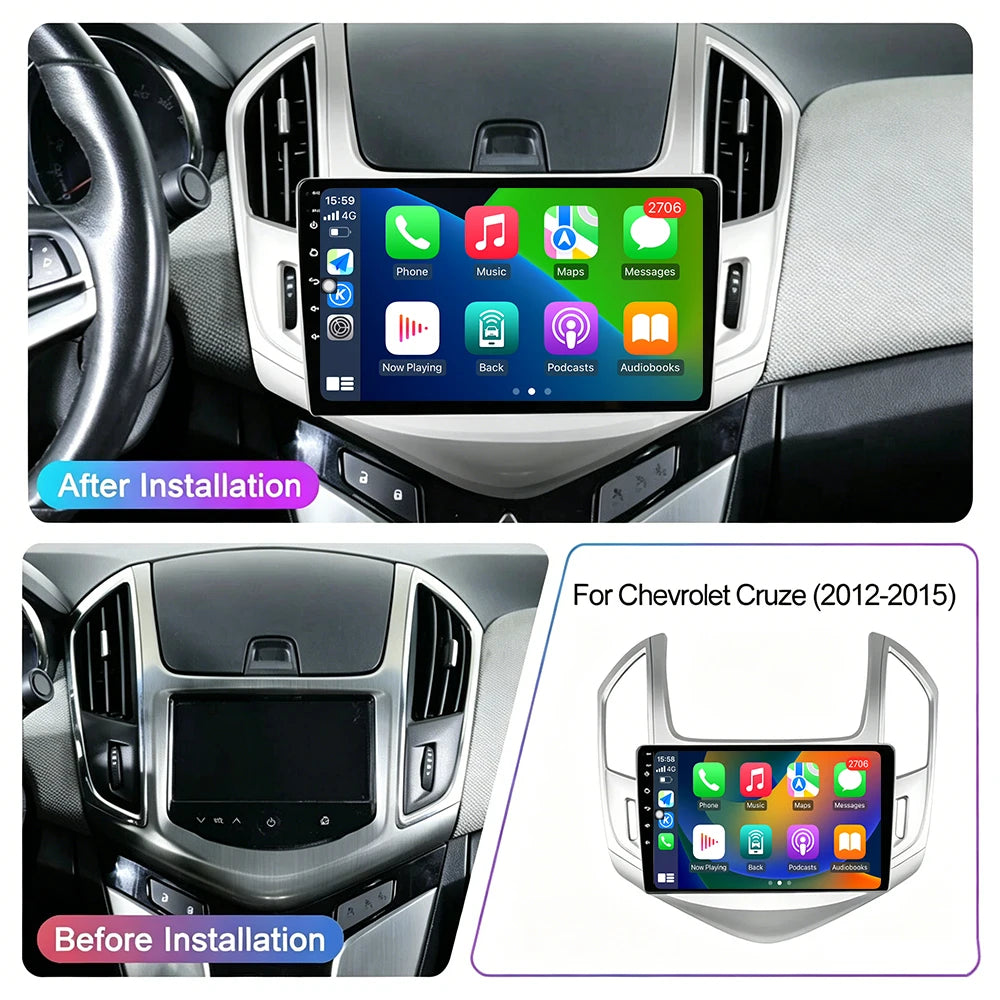 Android 16 Car Radio For Chevrolet Cruze J300 J308 2012-2015 Wireless Player Carplay Auto