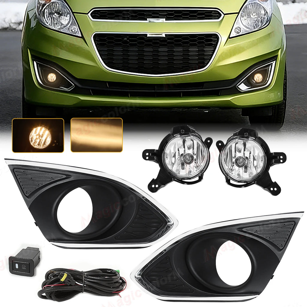 For Chevrolet Spark 2013-2015 Front Bumper Fog Lamp DRL Daytime Running Light Halogen Brig | AUTOKITSHOP