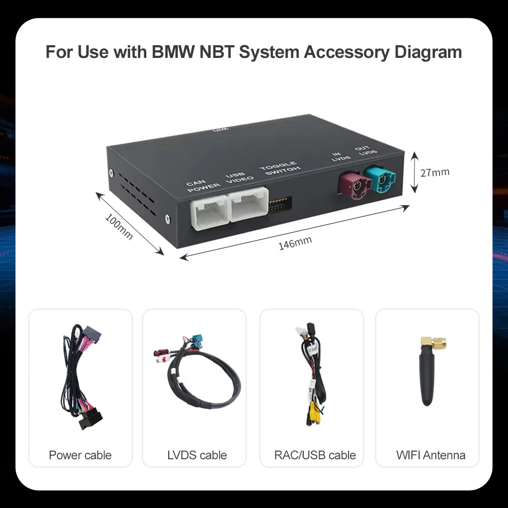Wireless CarPlay Android Auto for BMW Mini R55 R56 R57 R58 R59 R60 R61 F54 F55 F56 F57Club