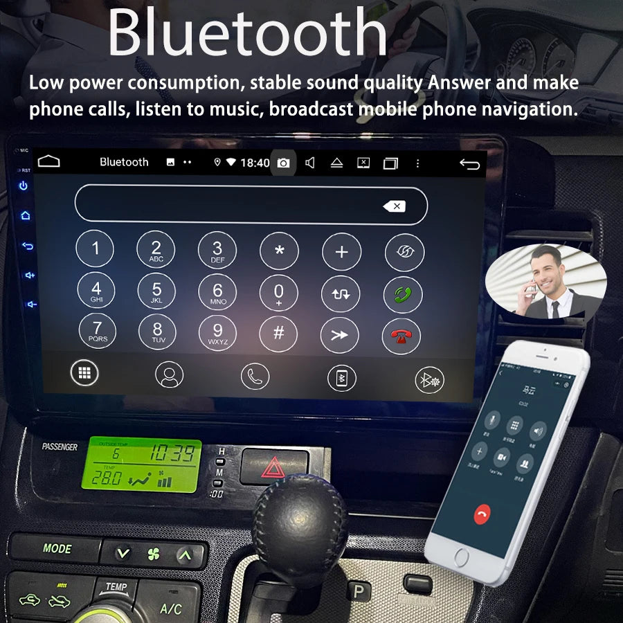 360 Camera Carplay Android 14 Car Multimedia Player For Toyota Wish XE10 2003 - 2009 GPS R