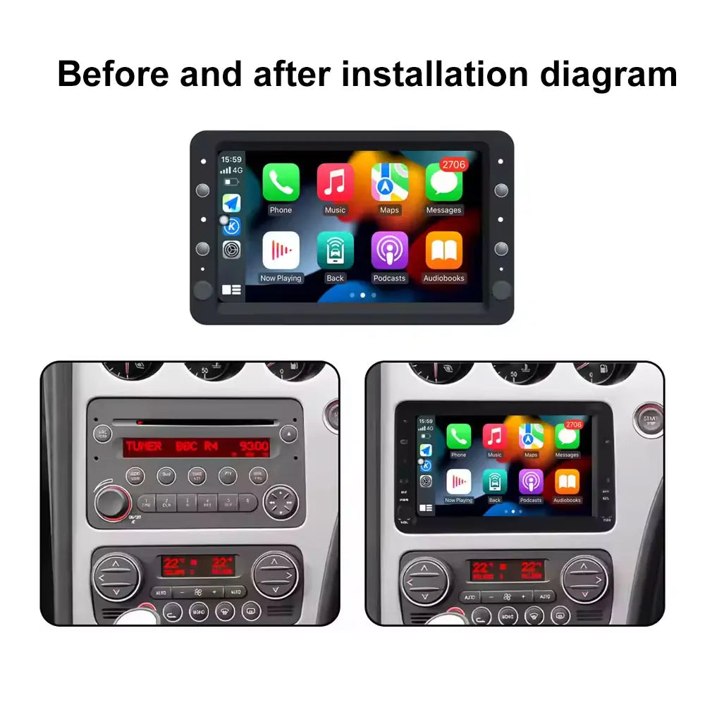 Car Radio Multimedia Player Wireless Carplay For Alfa Romeo 159 Android 16 Bluetooth GPS N | AUTOKITSHOP