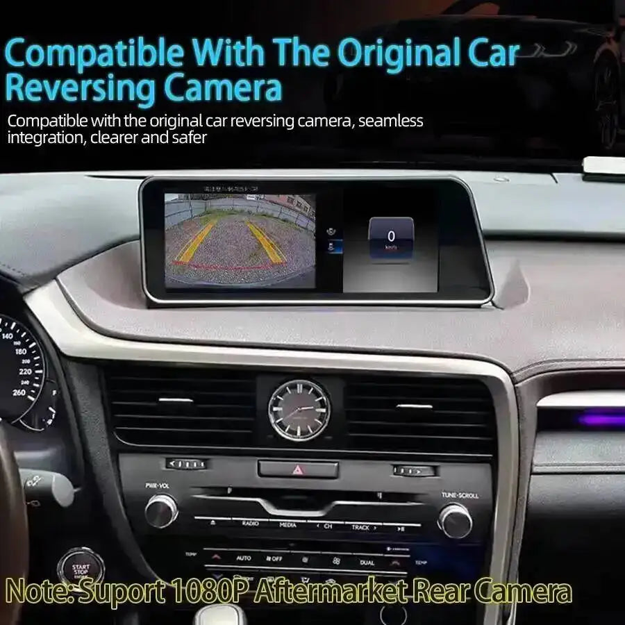 12.3inch Linux Car Radio Touch Screen Wireless CarPlay For Lexus RX RX270 RX300 RX350 2016