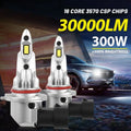 30000LM 9005 9006 LED Headlight Bulbs 300W High Power H4 H7 HB4 HB3 Car Lamps CSP Chip 600
