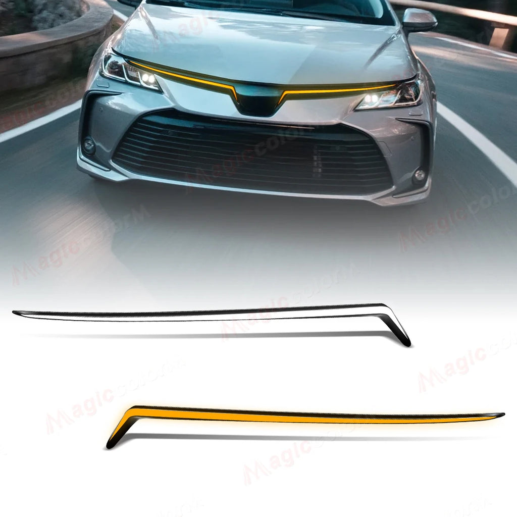 Car Engine Hood Front Bumper DRL For Toyota Corolla 2019 2020 2021 2022 2023 2024 2025 LED | AUTOKITSHOP