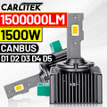 1500W D1S D3S LED Car Headlight Bulbs 1500000LM D2S D4S LED CANbus D1R D2R D3R D4R Car Lam