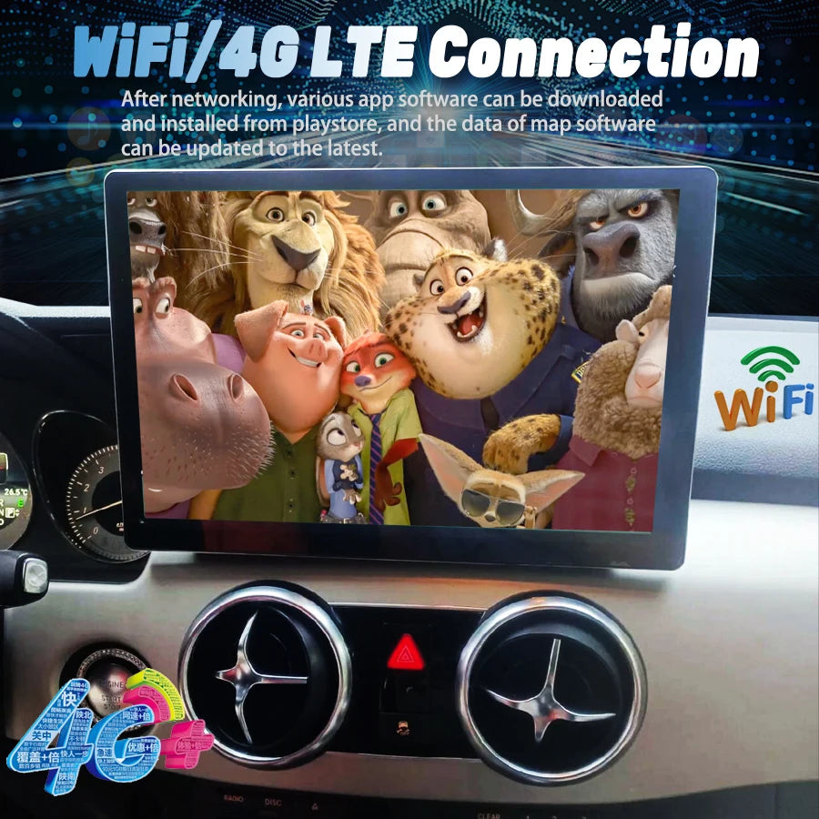 13.3inch Android 14 Carplay Auto Car Multimedia Player For Benz Benz glk glk200 glk260 glk