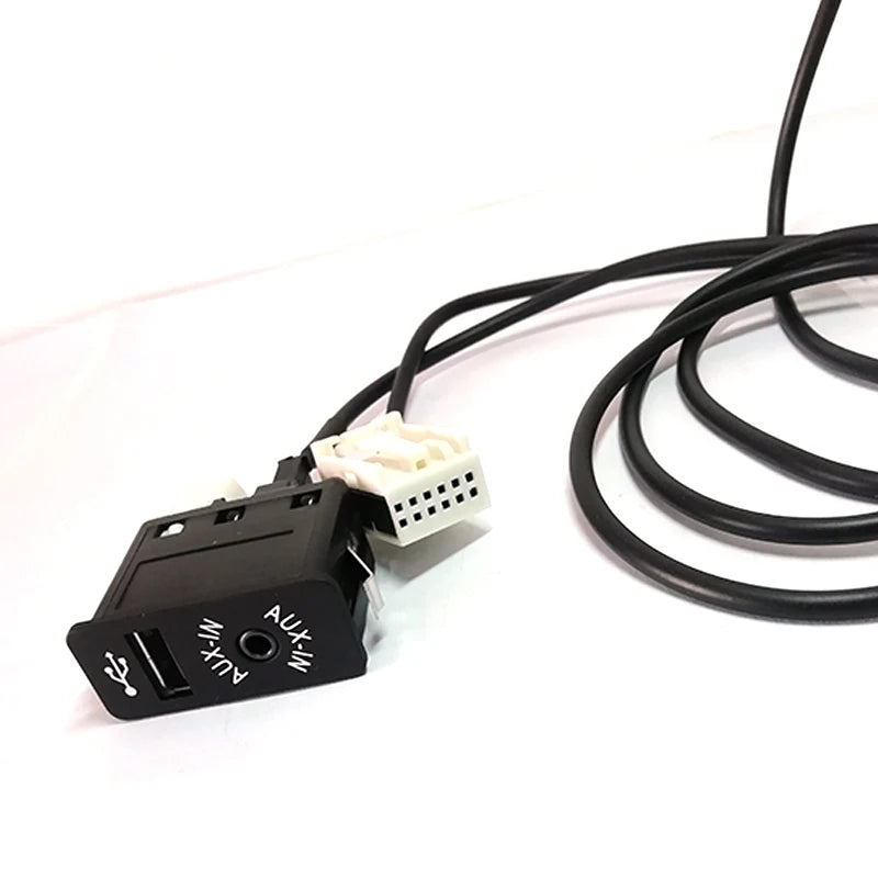 Aux USB Socket Car Radio Audio Adapter Cable For BMW E60 E63 E64 E66 E81 E82 E70 E90
