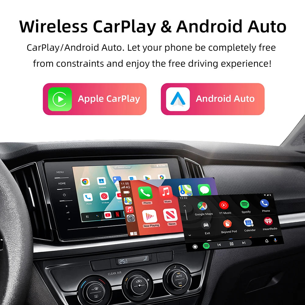Android 13 CarPlay Ai Box Wireless Carplay Android Auto SM6115 4GB+64GB 4G Lite For Origin | AUTOKITSHOP
