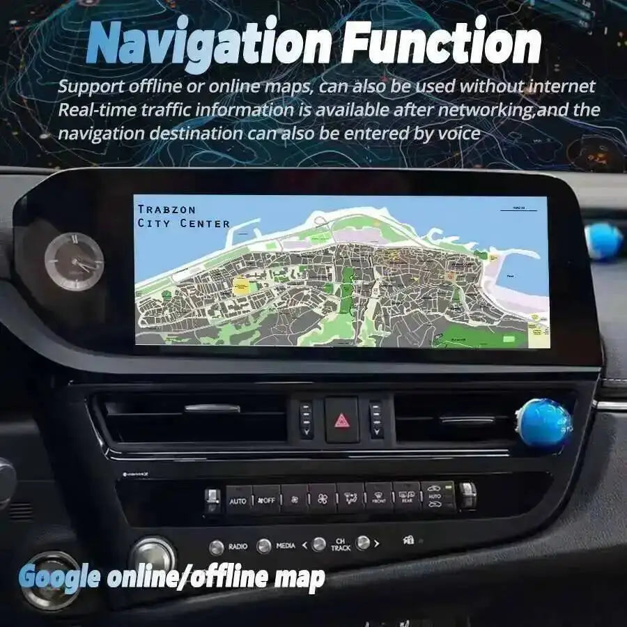 For Lexus ES ES300H ES350H ES300 ES330 ES350 2022 Multimedia Video Player Android Auto Car