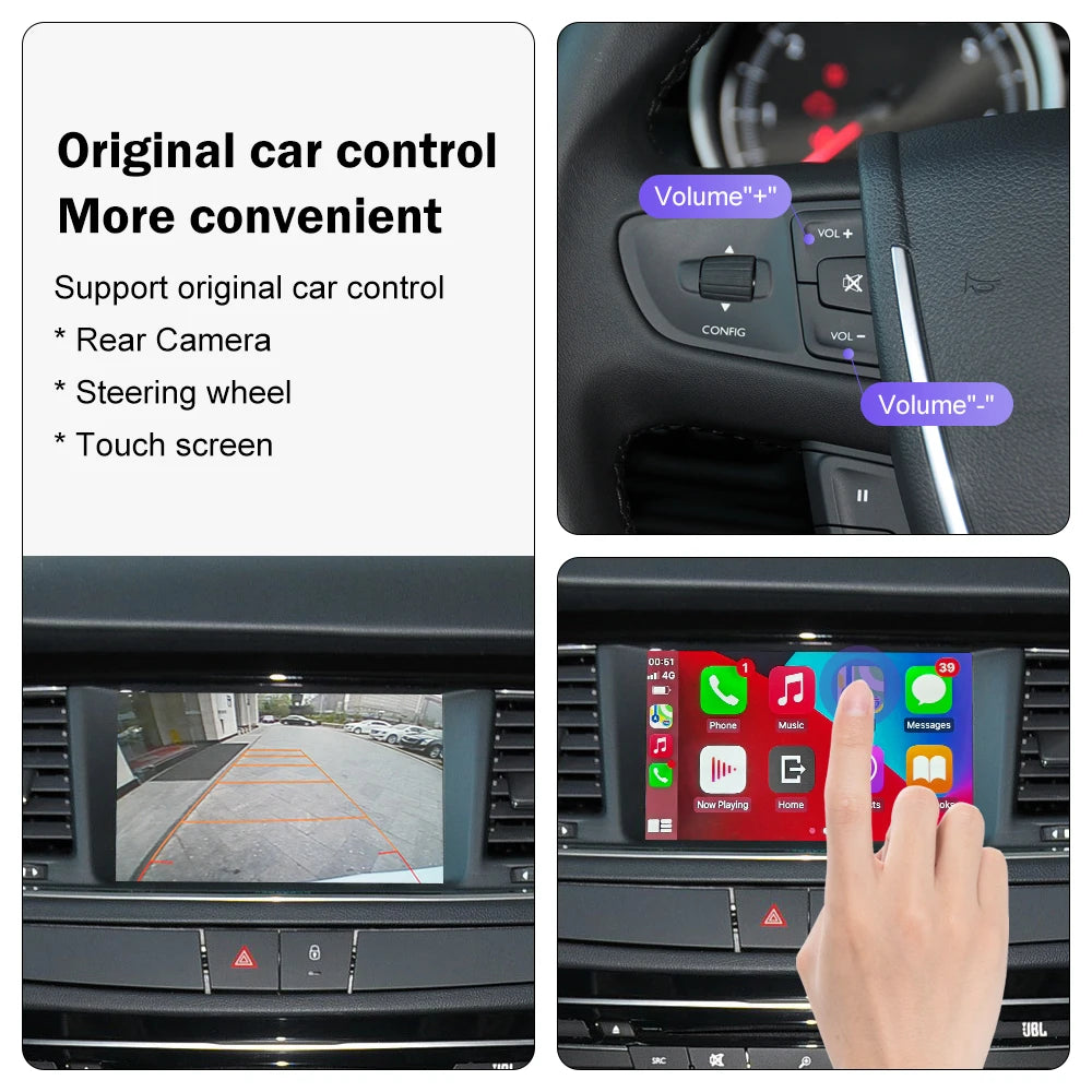 Wireless Carplay for Peugeot 508 2008 408 2014-2016 7inch Screen Support Android Auto Mirr | AUTOKITSHOP