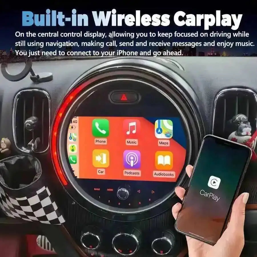 CarPlay Car Radio Screen Head Unit DSP 4G Android Auto NBT EVO For BMW Mini Cooper Country