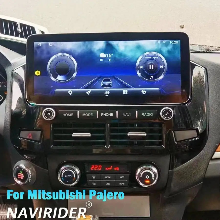12.3inch Auto Carplay GPS Navigation DSP Stereo Car Radio For Mitsubishi Pajero 4 V73 2012