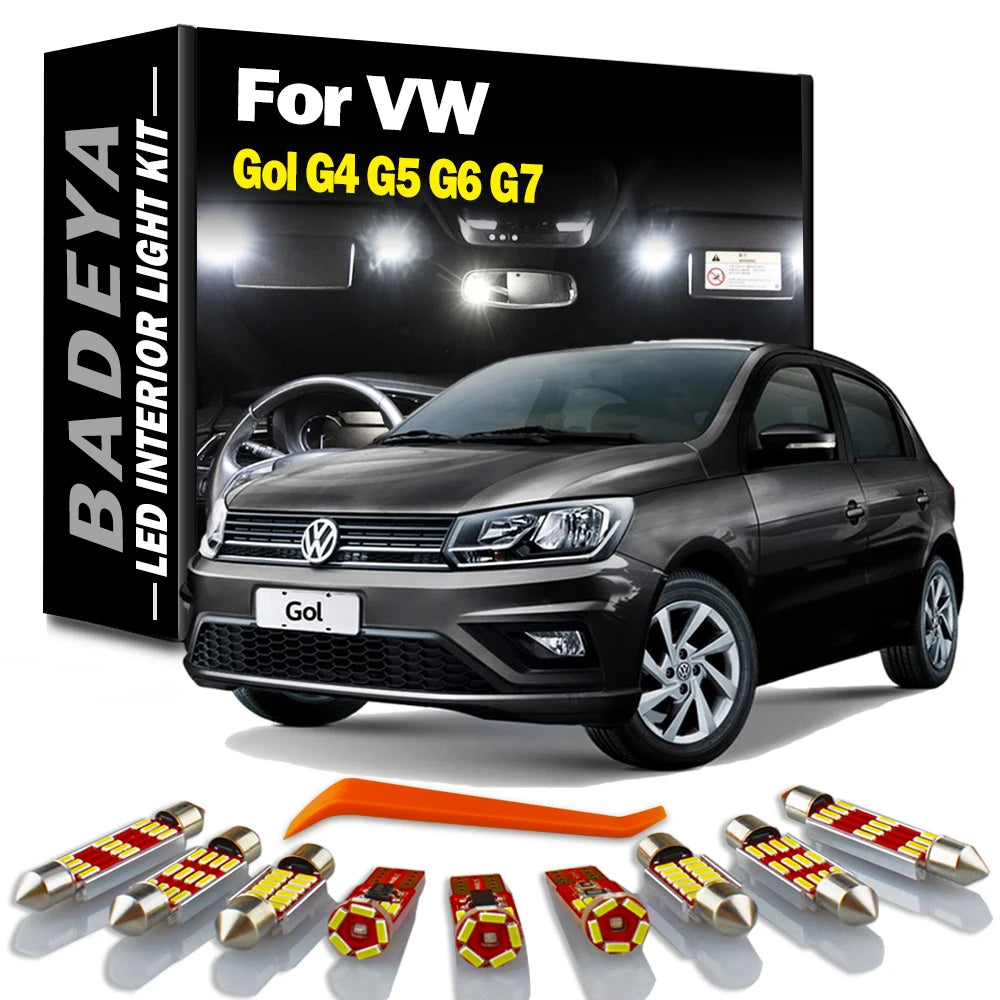 LED Interior Light Kit for Volkswagen G5 G6 G7 - Canbus Error-Free Interior Bulbs