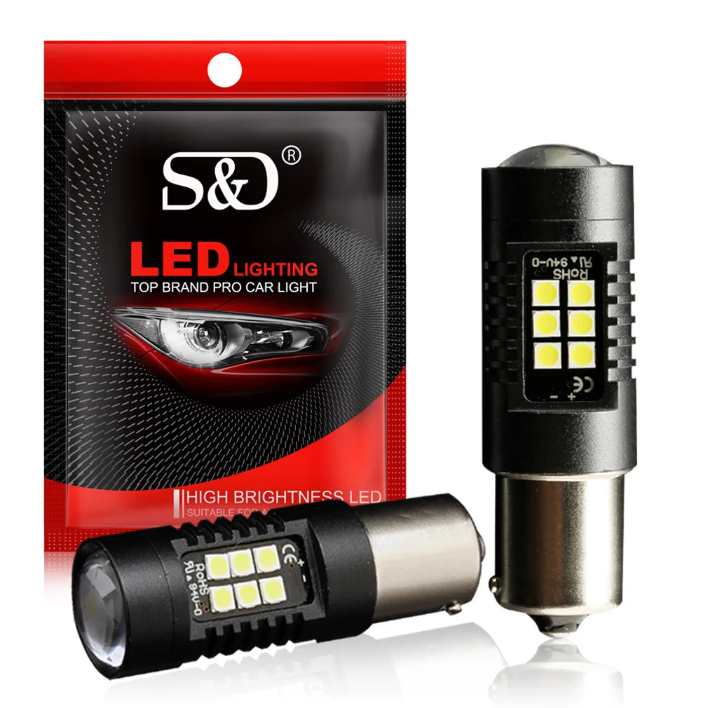 P21W LED 1156 BA15S BAU15S PY21W BAY15D LED Bulb 1157 P21 5W R5W 21pcs 3030SMD Auto Lamp C