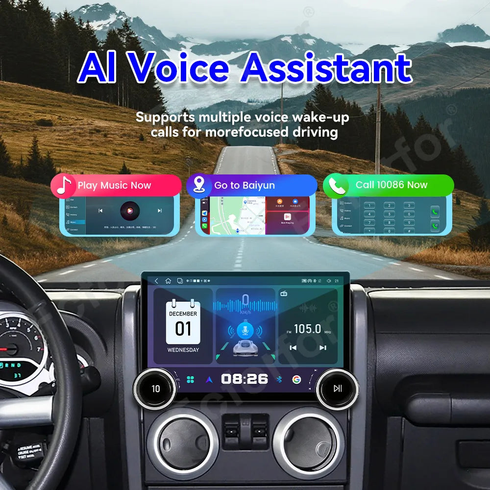 Supreme Large HD Touch Display Android 15 11.5 Inch Wireless CarPlay GPS Navigation Stereo
