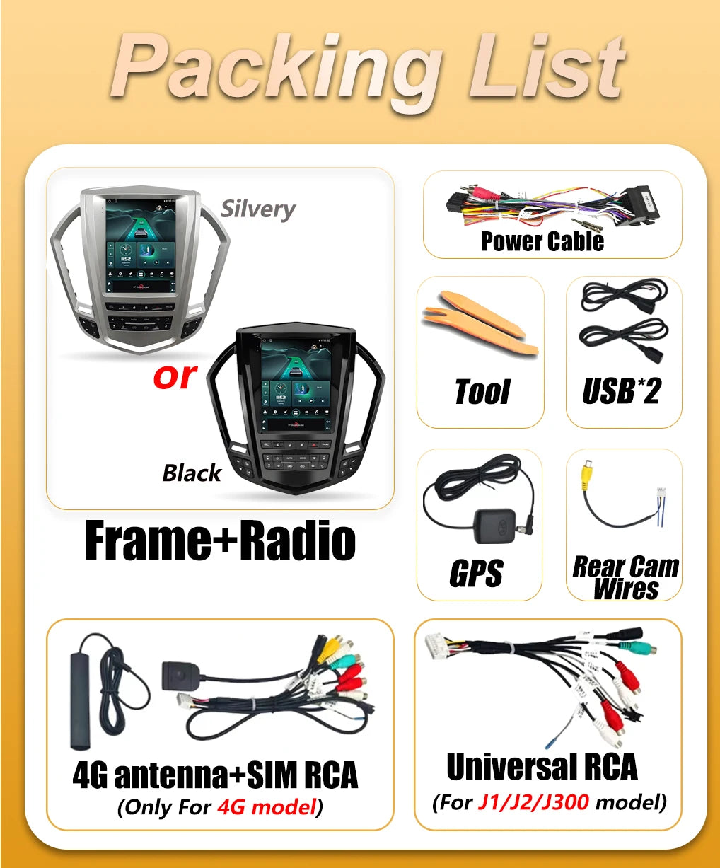Android 16 Auto Car Radio For Cadillac SRX 2009 2010 2011 2012 Carplay Multimedia Video Pl | AUTOKITSHOP