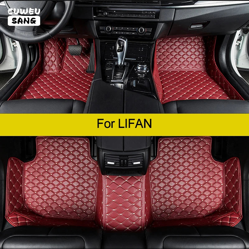 CUWEUSANG Custom Car Floor Mats For LIFAN 320 520 620 720 820 330 530 630 X50 X60 X70 Mywa | AUTOKITSHOP